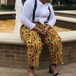 Kente cloth.. for both top and bottom